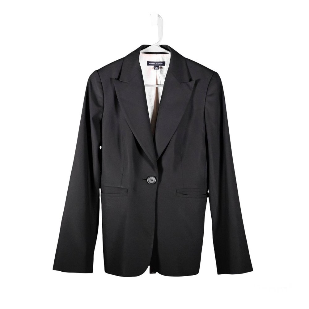 Banana Republic Women's Blazer Black Stretch Dressy Elegant Work Suit Jacket 6